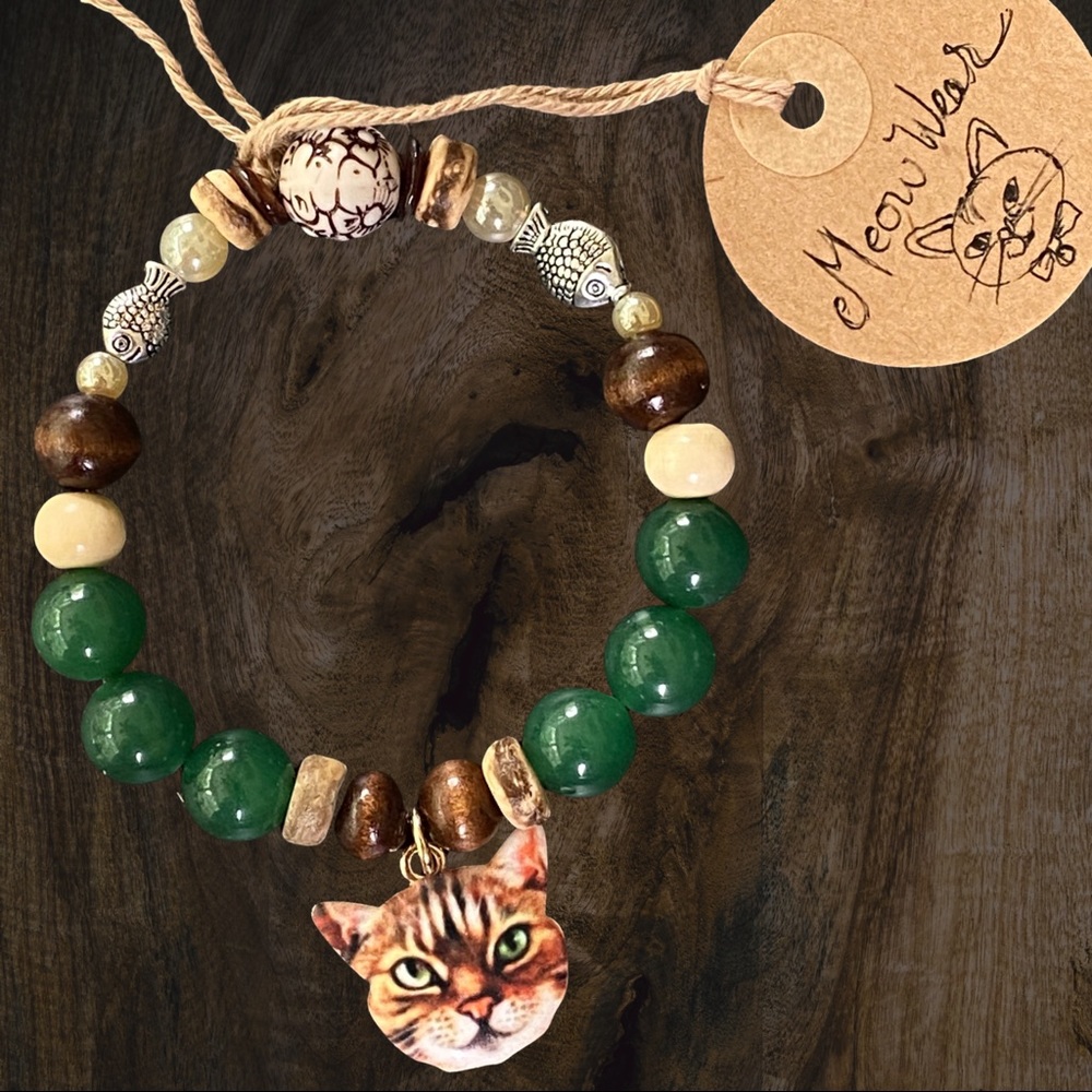 Handmade Cat Bracelet 🐈🐾🧡